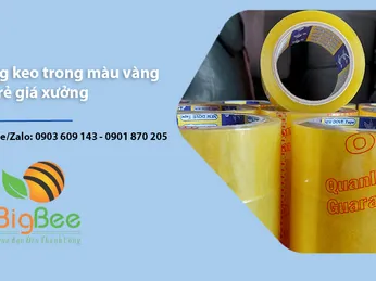 Băng keo trong màu vàng giá rẻ giá xưởng