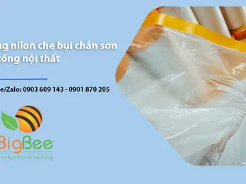 Màng nilon che bụi chắn sơn thi công nội thất