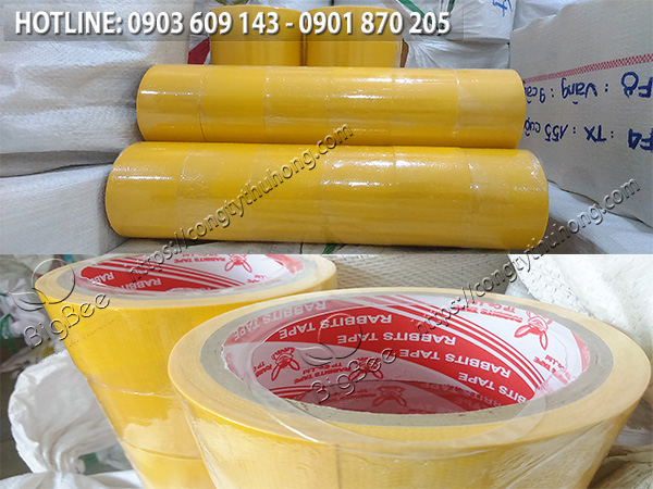 xưởng chuyên sỉ băng keo vải giá rẻ màu vàng