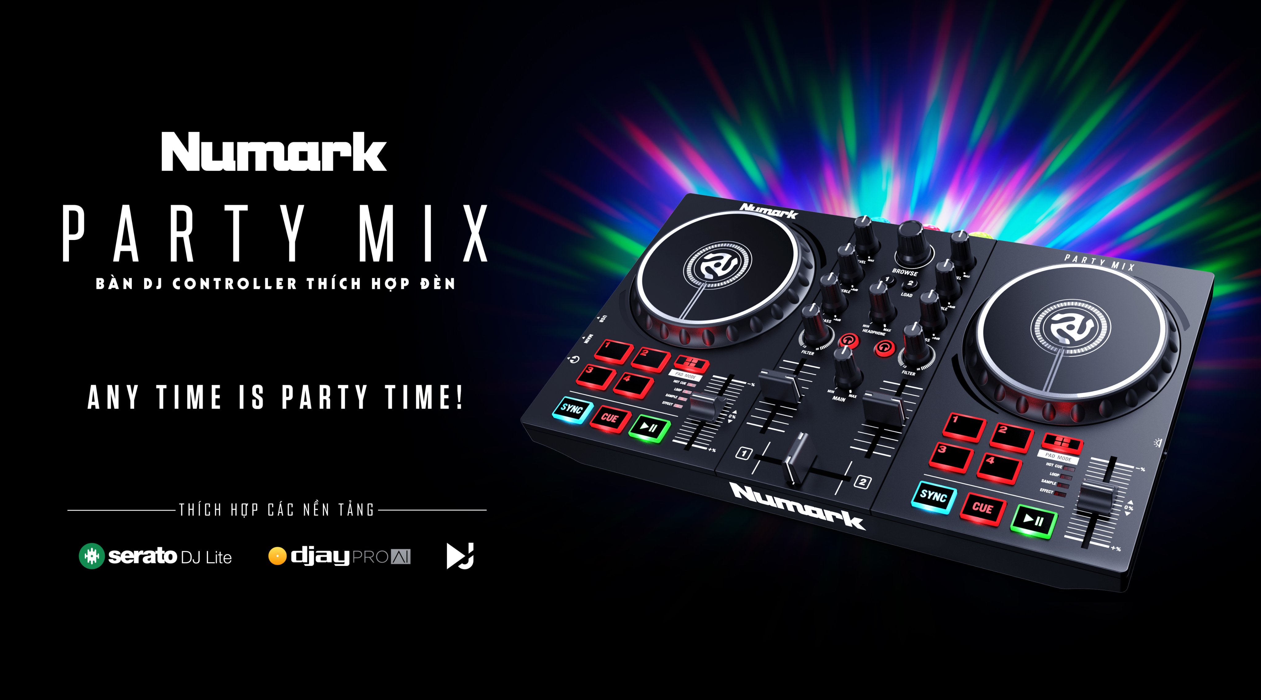 Bàn DJ Numark PartyMix II - Bàn DJ Dành Cho Người Mới