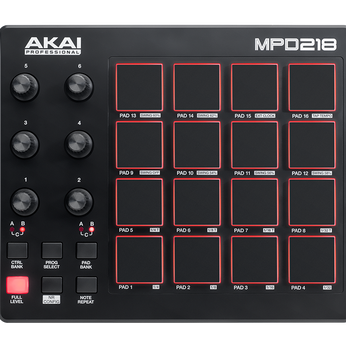 AKAI MPD218 – Thiết bị làm nhạc có nút ấn đèn LED