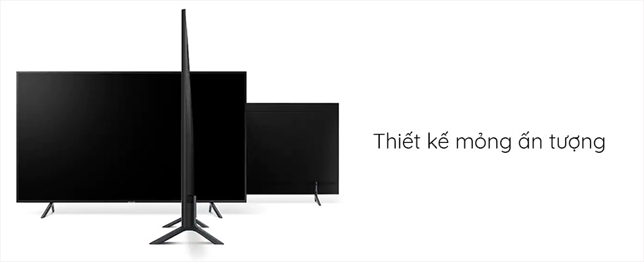 Smart TV 4K UHD Samsung 55 inch 55RU7200 Thiết kế mỏng ấn tượng