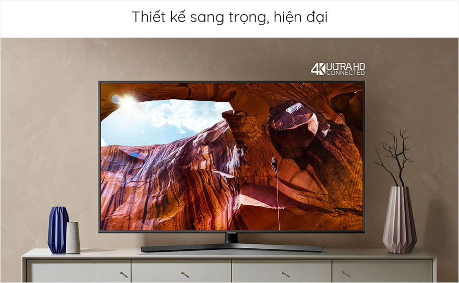 Smart TV 4K UHD Samsung 43 inch 43RU7400 Thiết kế sang trọng, hiện đại