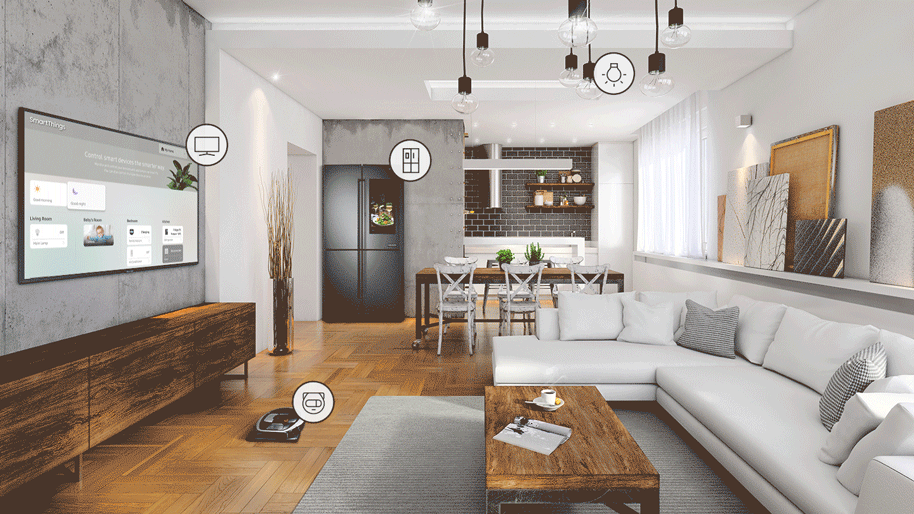 Smart TV QLED 4K Samsung 43Q65RA Kết nối không giới hạn với SmartThings