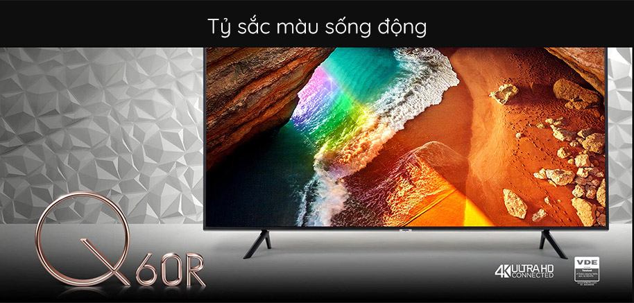 Tỷ sắc màu sống động với Smart TV QLED 4K Samsung 43 inch 43Q65RA