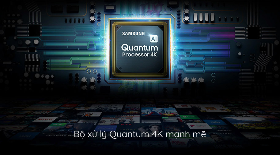 Smart TV QLED 4K Samsung 43 inch 43Q65RA trang bị Bộ xử lý Quantum 4K mạnh mẽ