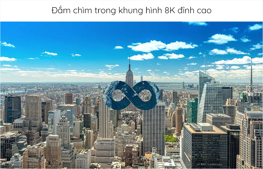 Đắm chìm trong khung hình 8K đỉnh cao với Smart TV QLED 8K Samsung 82 inch 82Q900RB