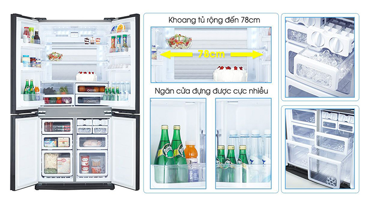 Tủ Lạnh Inverter Sharp Sj-Fx688vg-Rd (605l) - Hàng Chính Hãng Tủ Lạnh Inverter Sharp Sj-Fx688vg-Rd (605l) - Hàng Chính Hãng