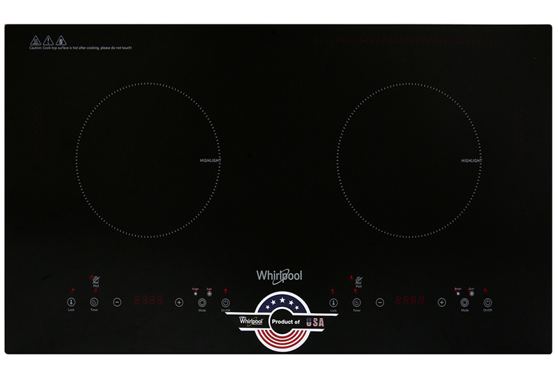 Mặt kính chịu nhiệt - Bếp hồng ngoại đôi Whirlpool ACT752/BLV Mặt kính chịu nhiệt - Bếp hồng ngoại đôi Whirlpool ACT752/BLV