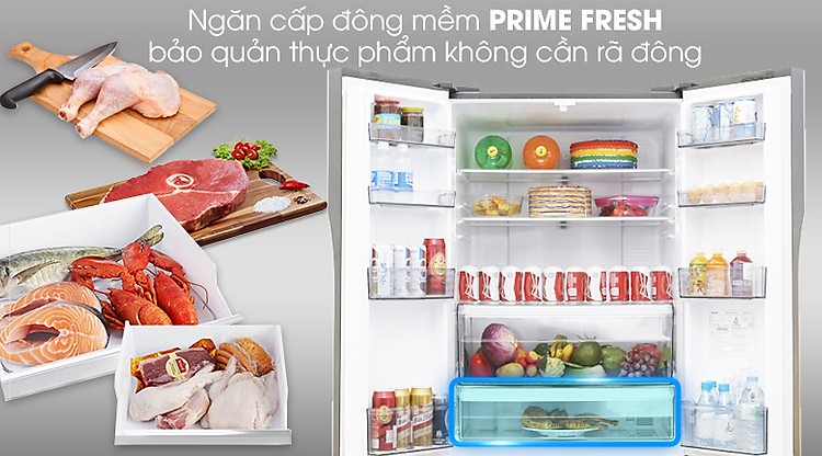 Ngăn PrimeFresh - Tủ lạnh Panasonic Inverter 494 lít NR-CY550GKVN Ngăn PrimeFresh - Tủ lạnh Panasonic Inverter 494 lít NR-CY550GKVN
