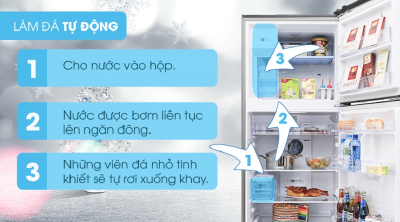 Có thể tự động làm đá - Tủ lạnh Samsung Inverter 360 lít RT35K5982S8/SV Có thể tự động làm đá - Tủ lạnh Samsung Inverter 360 lít RT35K5982S8/SV