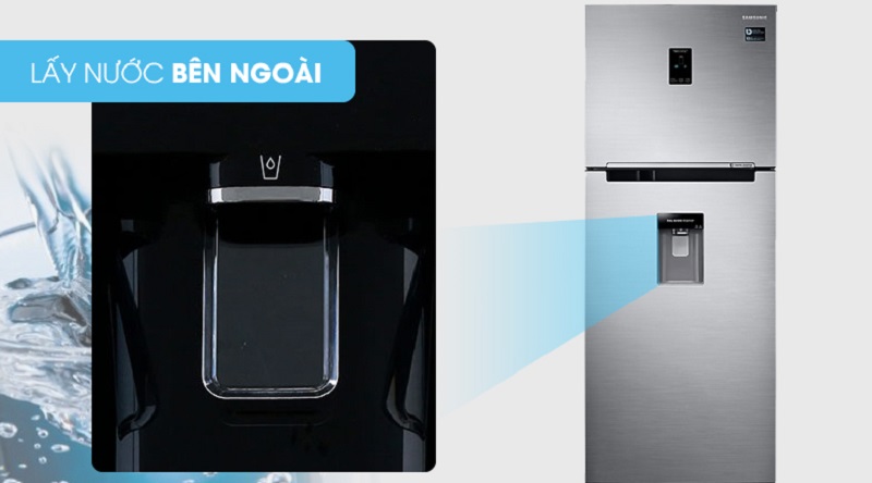 Ngăn chứa lấy nước bên ngoài - Tủ lạnh Samsung Inverter 360 lít RT35K5982S8/SV Ngăn chứa lấy nước bên ngoài - Tủ lạnh Samsung Inverter 360 lít RT35K5982S8/SV