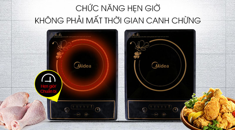 Công suất được Bếp hồng ngoại Midea MIR-B2017DD Công suất được Bếp hồng ngoại Midea MIR-B2017DD