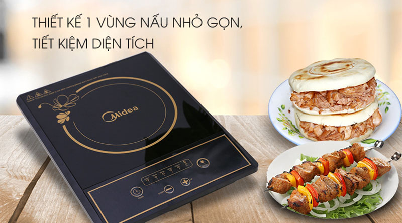 Thiết kế - Bếp hồng ngoại Midea MIR-B2017DD Thiết kế - Bếp hồng ngoại Midea MIR-B2017DD