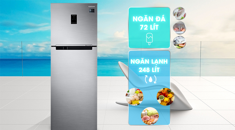 Dung tích 320 lít - Tủ lạnh Samsung Inverter 320 lít RT32K5532S8/SV Dung tích 320 lít - Tủ lạnh Samsung Inverter 320 lít RT32K5532S8/SV