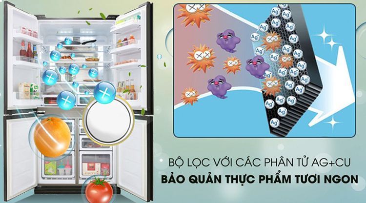 Tủ Lạnh Inverter Sharp Sj-Fx688vg-Rd (605l) - Hàng Chính Hãng Tủ Lạnh Inverter Sharp Sj-Fx688vg-Rd (605l) - Hàng Chính Hãng