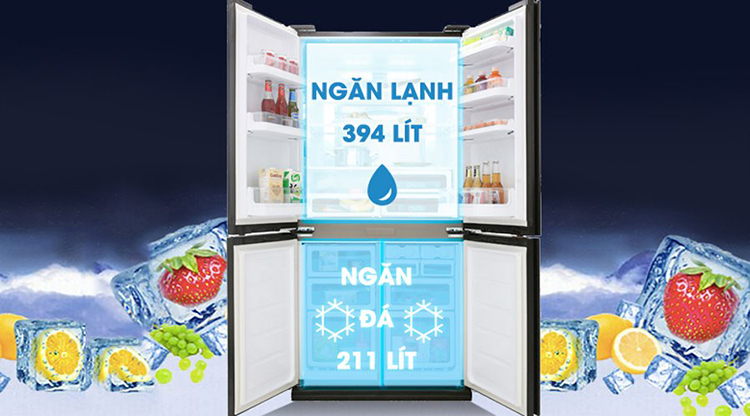 Tủ Lạnh Inverter Sharp Sj-Fx688vg-Rd (605l) - Hàng Chính Hãng Tủ Lạnh Inverter Sharp Sj-Fx688vg-Rd (605l) - Hàng Chính Hãng