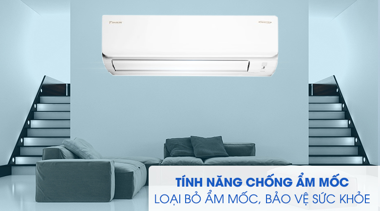Tính năng chống ẩm mốc - Máy lạnh Daikin ATKA25UAVMV Tính năng chống ẩm mốc - Máy lạnh Daikin ATKA25UAVMV