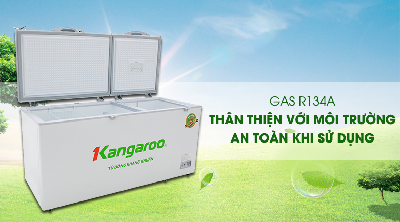 Tủ đông Kangaroo 490 lít KG 809C1 - An toàn sử dụng, thân thiện môi trường khi sử dụng gas R134a Tủ đông Kangaroo 490 lít KG 809C1 - An toàn sử dụng, thân thiện môi trường khi sử dụng gas R134a