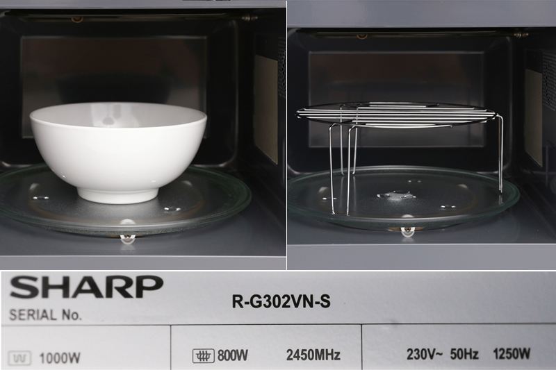 Lò vi sóng Sharp R-G302VN-S-4 Lò vi sóng Sharp R-G302VN-S-4