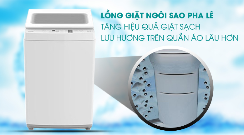 Lồng giặt ngôi sao pha lê - Máy giặt Toshiba 7 kg AW-K800AV(WW) Lồng giặt ngôi sao pha lê - Máy giặt Toshiba 7 kg AW-K800AV(WW)
