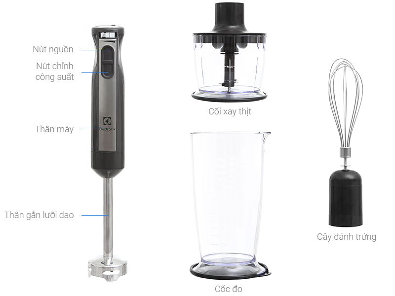Thông số kỹ thuật Máy xay sinh tố cầm tay Electrolux ESTM5417S