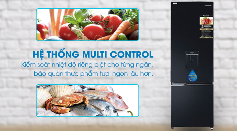 Công nghệ Multi Control Tủ lạnh Panasonic Inverter 322 lít NR-BC360WKVN Công nghệ Multi Control Tủ lạnh Panasonic Inverter 322 lít NR-BC360WKVN