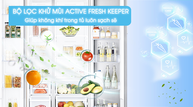 Bộ lọc Active Fresh Keeper - Tủ lạnh Samsung Inveter 620 ít RH62K62377P/SV Bộ lọc Active Fresh Keeper - Tủ lạnh Samsung Inveter 620 ít RH62K62377P/SV