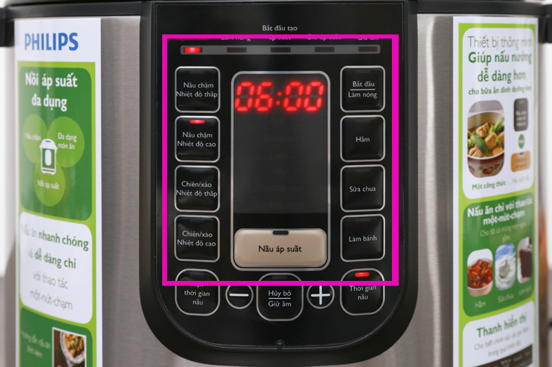 Nồi áp suất điện Philips HD2137/65-4 Nồi áp suất điện Philips HD2137/65-4