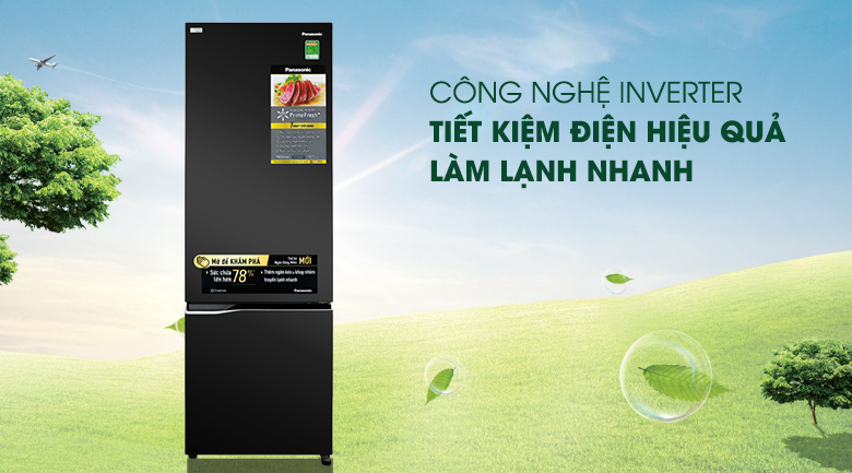 Tủ lạnh Inverter tiết kiệm điện, vận hành êm - Tủ lạnh Panasonic Inverter 322 lít NR-BC360QKVN Tủ lạnh Inverter tiết kiệm điện, vận hành êm - Tủ lạnh Panasonic Inverter 322 lít NR-BC360QKVN