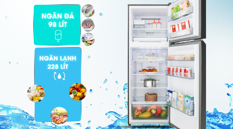 Dung tích 326 lít - Tủ lạnh Panasonic Inverter 326 lít NR-BL351GKVN Dung tích 326 lít - Tủ lạnh Panasonic Inverter 326 lít NR-BL351GKVN