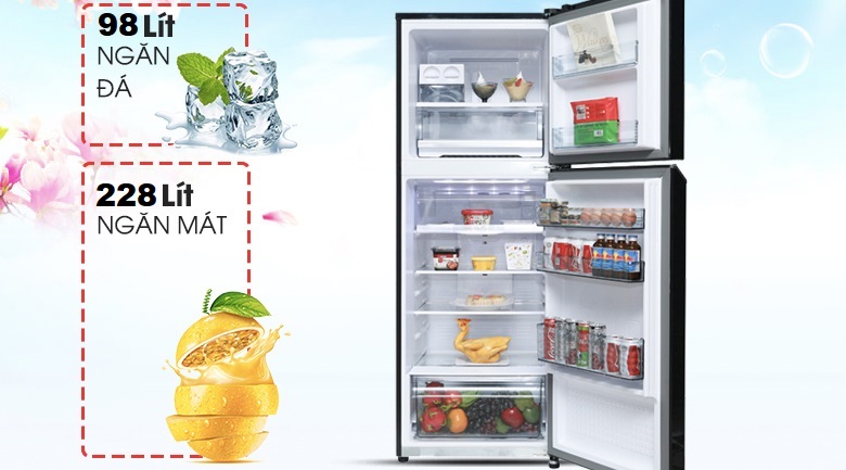 Dung tích 326 lít - Tủ lạnh Panasonic Inverter 326 lít NR-BL351WKVN Dung tích 326 lít - Tủ lạnh Panasonic Inverter 326 lít NR-BL351WKVN