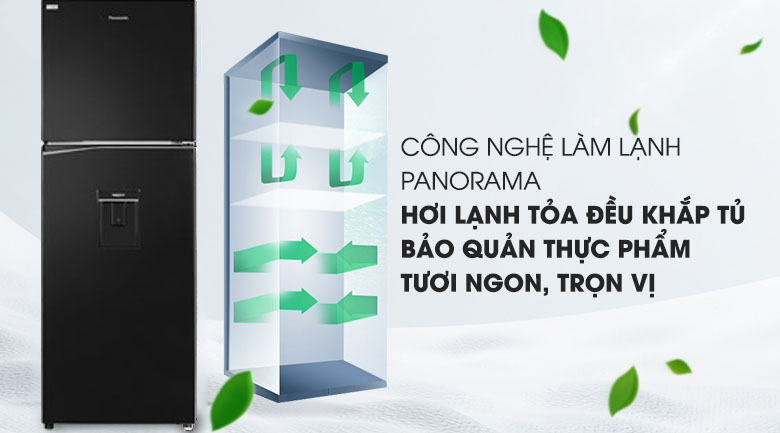 Công nghệ Panorama - Tủ lạnh Panasonic Inverter 326 lít NR-BL351WKVN Công nghệ Panorama - Tủ lạnh Panasonic Inverter 326 lít NR-BL351WKVN