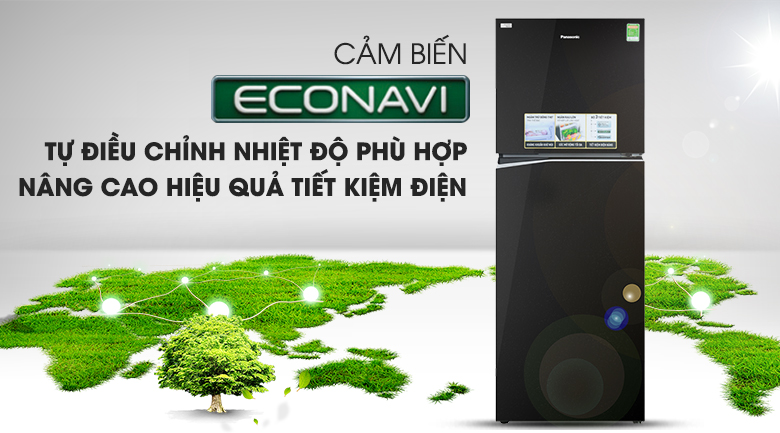 Cảm biến Econavi - Tủ lạnh Panasonic Inverter 366 lít NR-BL381GKVN Cảm biến Econavi - Tủ lạnh Panasonic Inverter 366 lít NR-BL381GKVN
