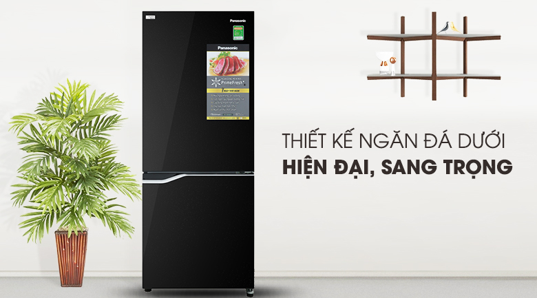 Thiết kế màu đen sang trọng - Tủ lạnh Panasonic Inverter 255 lít NR-BV280GKVN Thiết kế màu đen sang trọng - Tủ lạnh Panasonic Inverter 255 lít NR-BV280GKVN