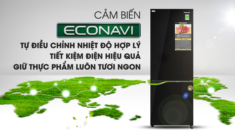 Cảm biến Econavi - Tủ lạnh Panasonic Inverter 290 lít NR-BV320GKVN Cảm biến Econavi - Tủ lạnh Panasonic Inverter 290 lít NR-BV320GKVN
