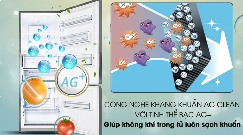 Công nghệ kháng khuẩn Ag Clean với tinh thể bạc Ag+ - Tủ lạnh Panasonic Inverter 290 lít NR-BV320QSVN Công nghệ kháng khuẩn Ag Clean với tinh thể bạc Ag+ - Tủ lạnh Panasonic Inverter 290 lít NR-BV320QSVN