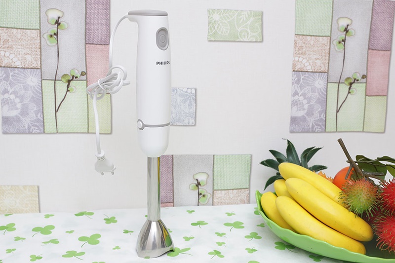 Thân máy thon gọn, màu trắng - Máy xay cầm tay Philips HR1607 Thân máy thon gọn, màu trắng - Máy xay cầm tay Philips HR1607