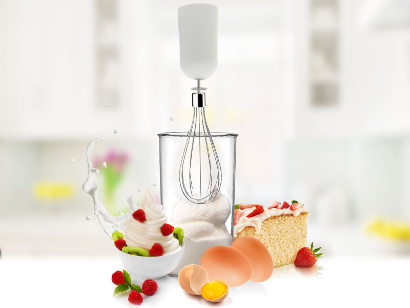 Cây đánh trứng giúp bạn làm bánh, đánh bông kem tươi dễ dàng - Máy xay cầm tay Philips HR1607 Cây đánh trứng giúp bạn làm bánh, đánh bông kem tươi dễ dàng - Máy xay cầm tay Philips HR1607