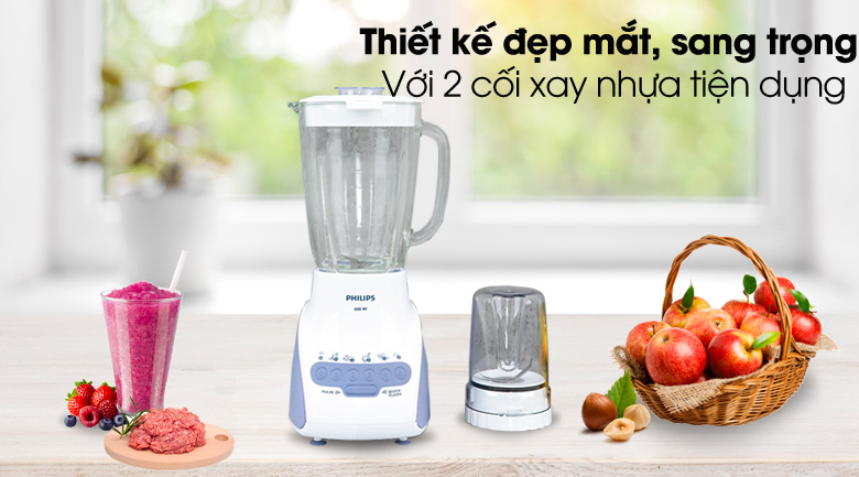 Thiết kế đẹp, tiện dụng - Máy xay sinh tố Philips HR2116 Thiết kế đẹp, tiện dụng - Máy xay sinh tố Philips HR2116