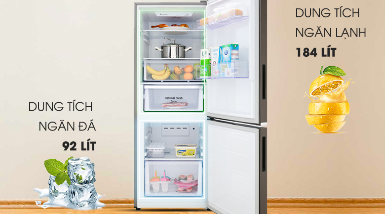 Tủ lạnh Samsung dung tích 276 lít - Tủ lạnh Samsung Inverter 276 lít RB27N4010DX/SV Tủ lạnh Samsung dung tích 276 lít - Tủ lạnh Samsung Inverter 276 lít RB27N4010DX/SV