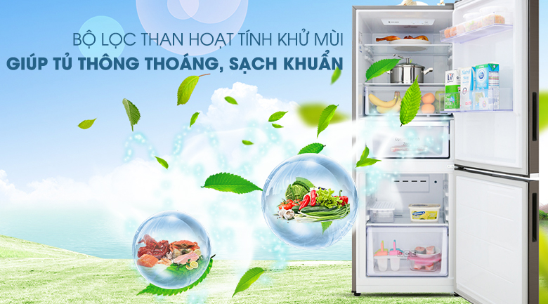 Bộ lọc than hoạt tính khử mùi hôi hiệu quả - Tủ lạnh Samsung Inverter 276 lít RB27N4010DX/SV Bộ lọc than hoạt tính khử mùi hôi hiệu quả - Tủ lạnh Samsung Inverter 276 lít RB27N4010DX/SV