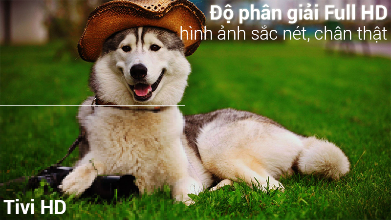 Độ phân giải Full HD sắc nét gấp 2 lần HD trên tivi Samsung 40 inch UA40J5250D Độ phân giải Full HD sắc nét gấp 2 lần HD trên tivi Samsung 40 inch UA40J5250D