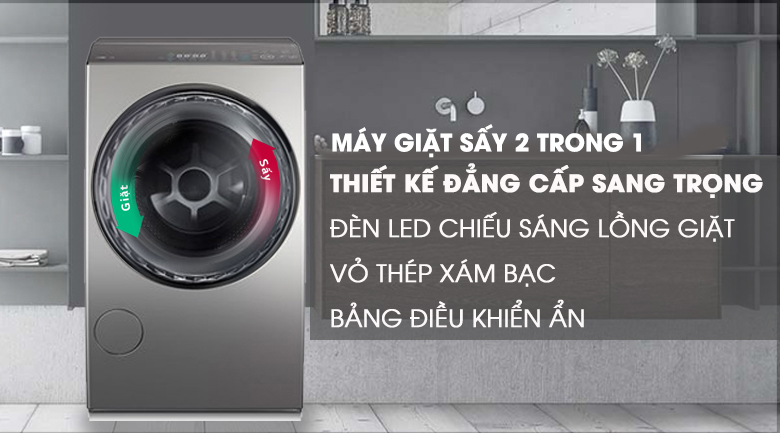 Máy giặt sấy 2 trong 1 Máy giặt sấy 2 trong 1
