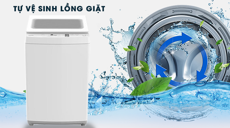 Vệ sinh lồng giặt - Máy giặt Toshiba 7 kg AW-K800AV(WW) Vệ sinh lồng giặt - Máy giặt Toshiba 7 kg AW-K800AV(WW)