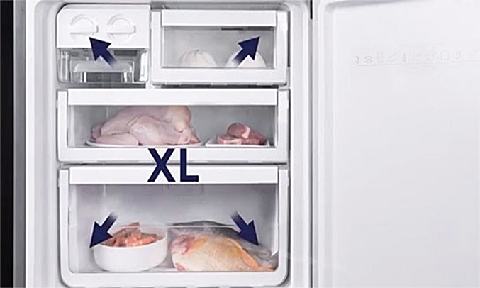 Tủ lạnh Electrolux EBB2802H-H ngăn đông lớn