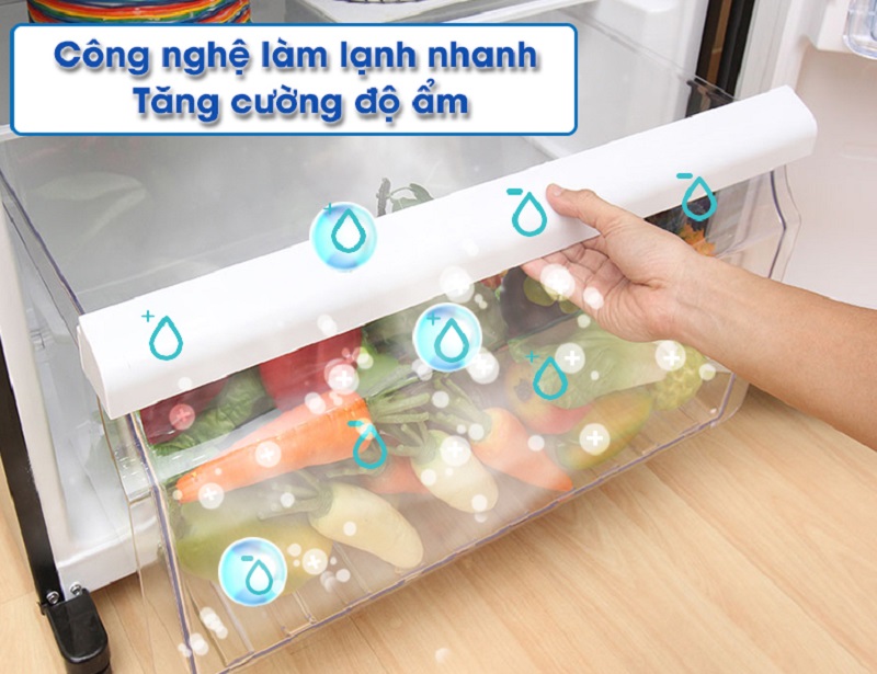 Tủ lạnh Toshiba GR-HG55VDZ XK sở hữu tính năng làm lạnh nhanh Tủ lạnh Toshiba GR-HG55VDZ XK sở hữu tính năng làm lạnh nhanh