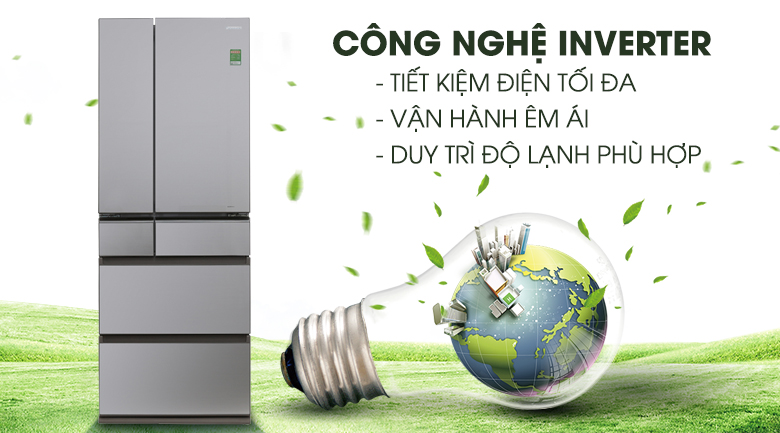 Công nghệ Inverter - Tủ lạnh Panasonic Inverter 489 lít NR-F510GT-N2 Công nghệ Inverter - Tủ lạnh Panasonic Inverter 489 lít NR-F510GT-N2
