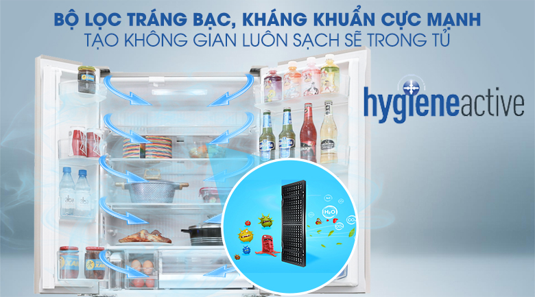 Cchế độ Hygiene Active - Tủ lạnh Panasonic Inverter 489 lít NR-F510GT-N2 Cchế độ Hygiene Active - Tủ lạnh Panasonic Inverter 489 lít NR-F510GT-N2