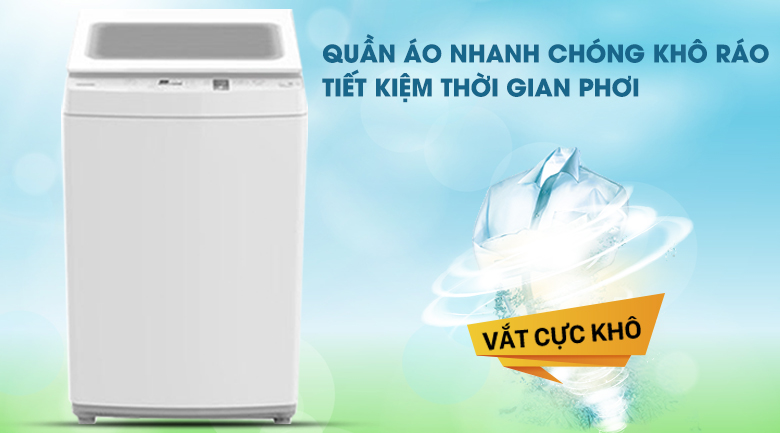 Vắt cực khô - Máy giặt Toshiba 7 kg AW-K800AV(WW) Vắt cực khô - Máy giặt Toshiba 7 kg AW-K800AV(WW)